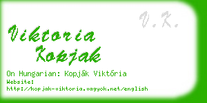 viktoria kopjak business card